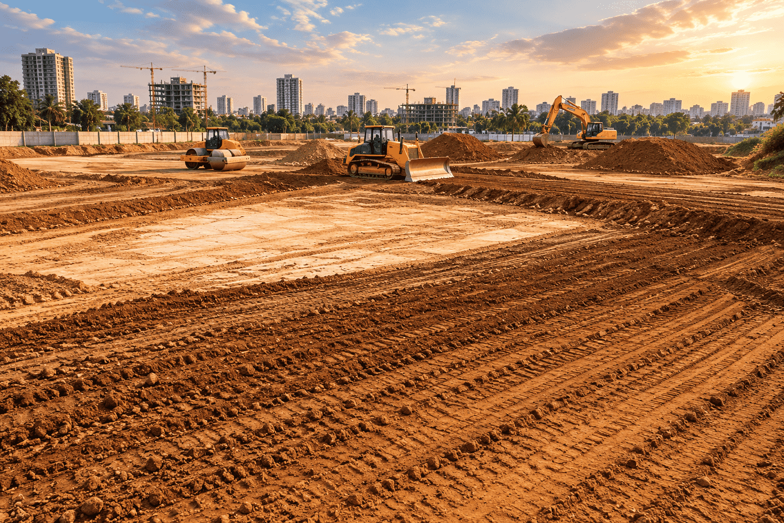 compressO-Golden-Hour Urban Earthworks
